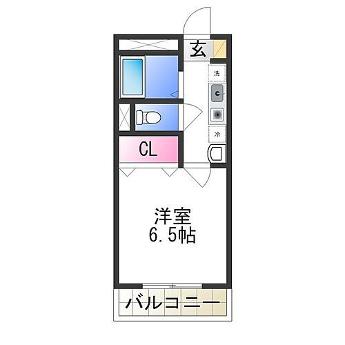 リトゥール澤 6階 1K 賃貸物件詳細