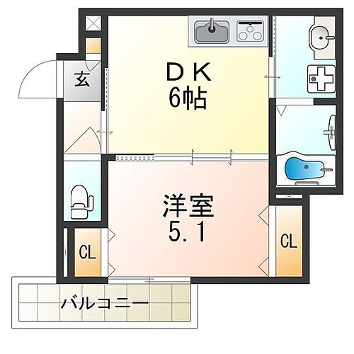 大阪府大阪市城東区東中浜8丁目 深江橋駅 1DK アパート 賃貸物件詳細