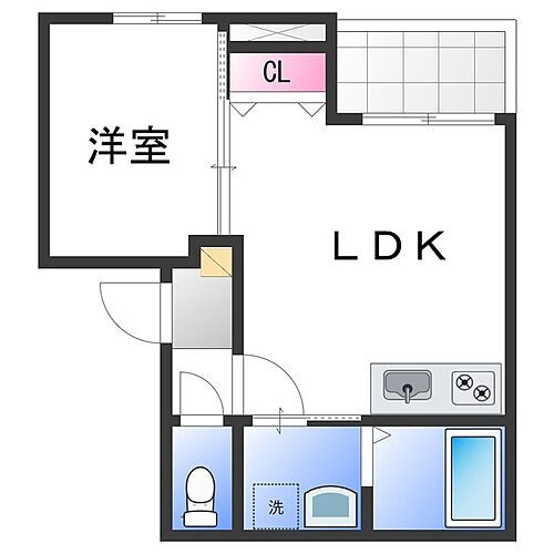 大阪府泉佐野市笠松2丁目 りんくうタウン駅 1LDK アパート 賃貸物件詳細