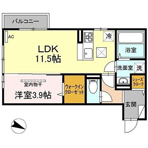 新潟県新潟市東区江南3丁目1-12 越後石山駅 1LDK アパート 賃貸物件詳細