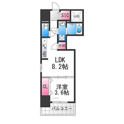 大阪府堺市北区中百舌鳥町6丁 なかもず駅 1LDK マンション 賃貸物件詳細