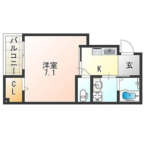 大阪府堺市堺区永代町1丁 堺東駅 1K マンション 賃貸物件詳細