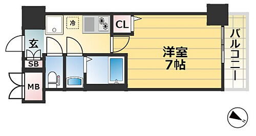 兵庫県神戸市兵庫区湊町3丁目 新開地駅 1K マンション 賃貸物件詳細
