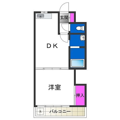 大阪府大阪市住吉区山之内1丁目 我孫子前駅 1DK マンション 賃貸物件詳細