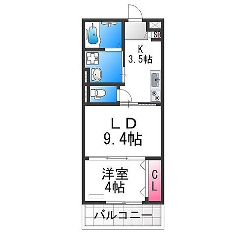 大阪府堺市北区百舌鳥赤畑町5丁 なかもず駅 1LDK アパート 賃貸物件詳細
