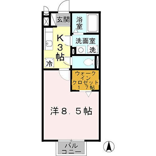 大阪府大東市新田中町 鴻池新田駅 1K アパート 賃貸物件詳細