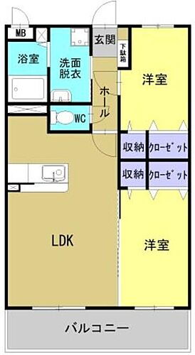 大分県大分市大在北1丁目 大在駅 2LDK マンション 賃貸物件詳細