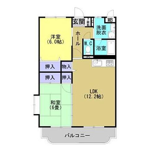 サンフラワー 1階 2LDK 賃貸物件詳細