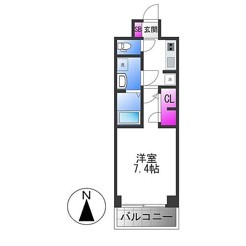 Ｓ－ＲＥＳＩＤＥＮＣＥ高井田ｃｅｎｔｒａｌ 6階 1K 賃貸物件詳細