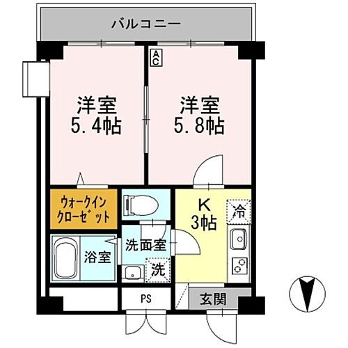 兵庫県神戸市北区谷上西町 谷上駅 2K アパート 賃貸物件詳細