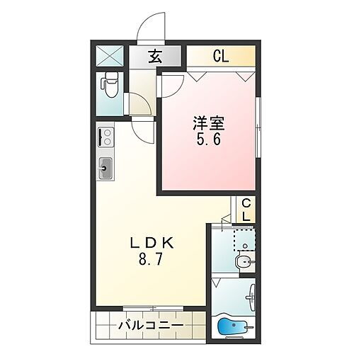 大阪府大阪市平野区長吉川辺2丁目 長原駅 1LDK アパート 賃貸物件詳細
