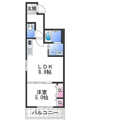 大阪府岸和田市西之内町 下松駅 1LDK アパート 賃貸物件詳細