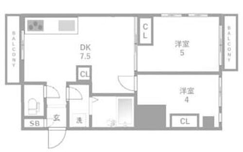 恵成ビル 3階 2DK 賃貸物件詳細