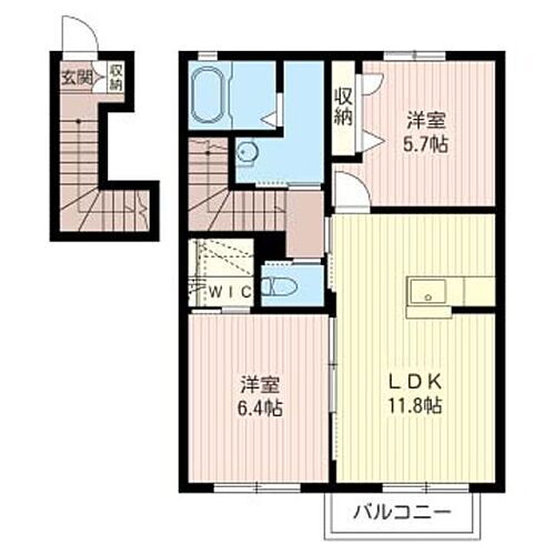 クレシア 2階 2LDK 賃貸物件詳細