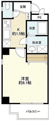 兵庫県西宮市馬場町 西宮駅 1K マンション 賃貸物件詳細