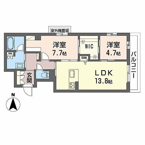 シャーメゾン環 2階 2LDK 賃貸物件詳細
