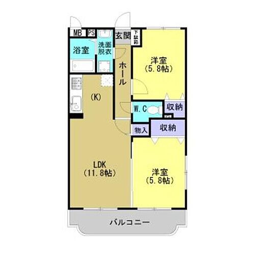 栃木県栃木市岩舟町静 岩舟駅 2LDK マンション 賃貸物件詳細