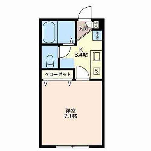 新潟県新潟市中央区米山4丁目19-6 新潟駅 1K アパート 賃貸物件詳細