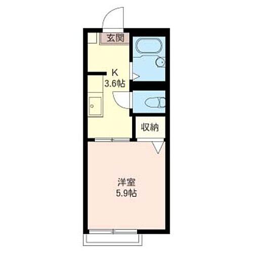 神奈川県横浜市鶴見区矢向3丁目24-6 矢向駅 1K アパート 賃貸物件詳細