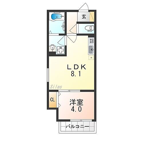 Ｄ　ｐｏｒｔａ　ｃａｃｔｏ 2階 1LDK 賃貸物件詳細