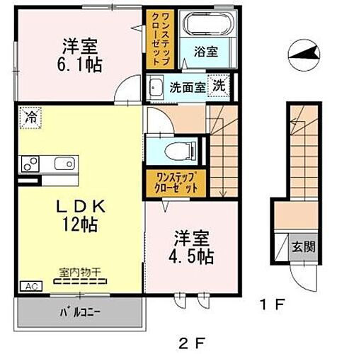 奈良県大和高田市大字築山 築山駅 2LDK アパート 賃貸物件詳細