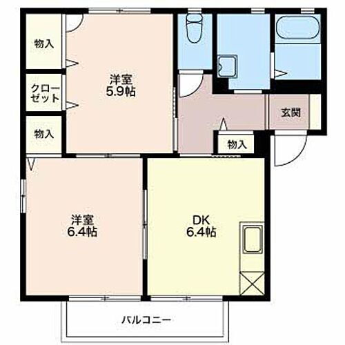 新潟県新潟市中央区上沼661 関屋駅 2DK アパート 賃貸物件詳細