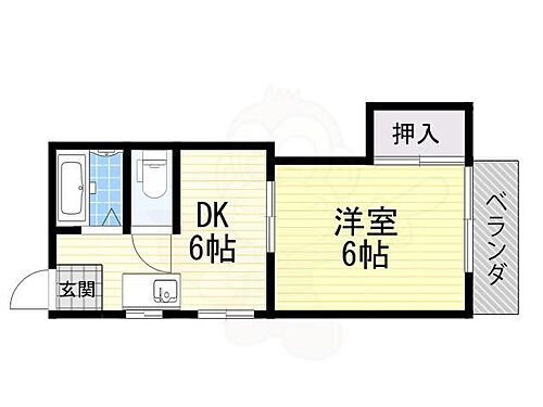 マンション米田 4階 1DK 賃貸物件詳細