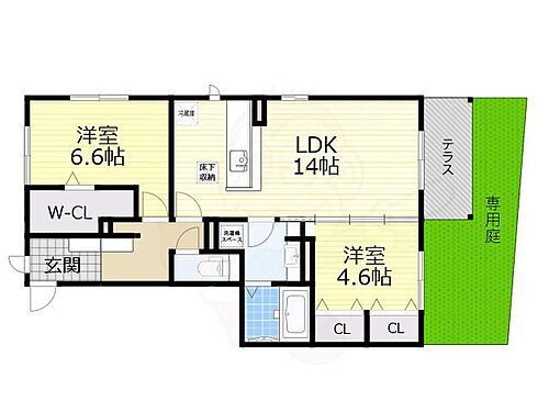 アヴニール箕面 1階 2LDK 賃貸物件詳細
