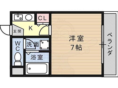 大阪府高槻市郡家本町 高槻駅 1K マンション 賃貸物件詳細