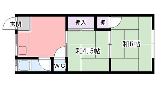 笠屋荘 2階 2DK 賃貸物件詳細