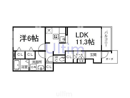 オーガスタ 1階 1LDK 賃貸物件詳細