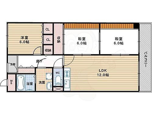 グランドパレス長居 3階 3LDK 賃貸物件詳細