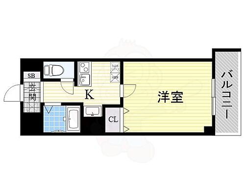 ミーネ新町弐番館 5階 1K 賃貸物件詳細