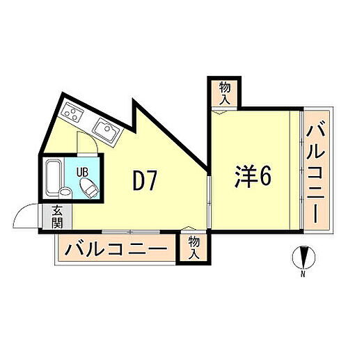 兵庫県神戸市灘区城内通5丁目 灘駅 1DK マンション 賃貸物件詳細