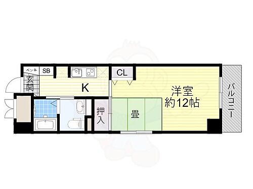 大阪府泉大津市東豊中町1丁目 和泉府中駅 1K マンション 賃貸物件詳細
