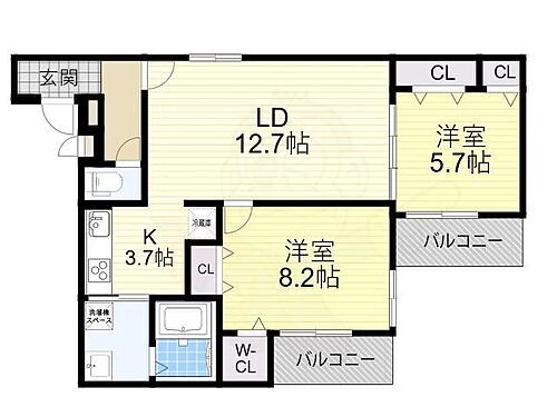 大阪府泉大津市池浦町4丁目9番45号 泉大津駅 2LDK アパート 賃貸物件詳細