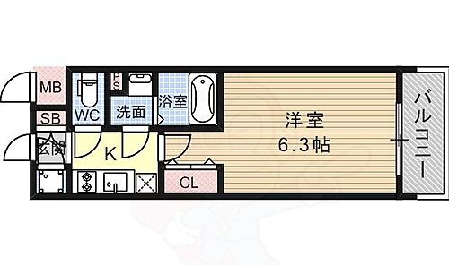 大阪府大阪市西淀川区野里2丁目12番12号 御幣島駅 1K マンション 賃貸物件詳細