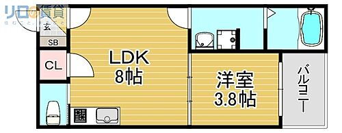 大阪府大阪市東淀川区北江口4丁目 井高野駅 1LDK アパート 賃貸物件詳細