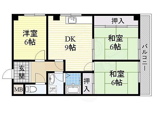 大阪府高槻市氷室町1丁目2番7号 摂津富田駅 3DK マンション 賃貸物件詳細