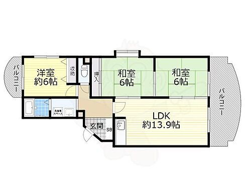 アムール真砂 3階 3LDK 賃貸物件詳細