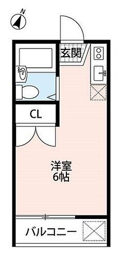 コーポ・ツルミ 2階 ワンルーム 賃貸物件詳細