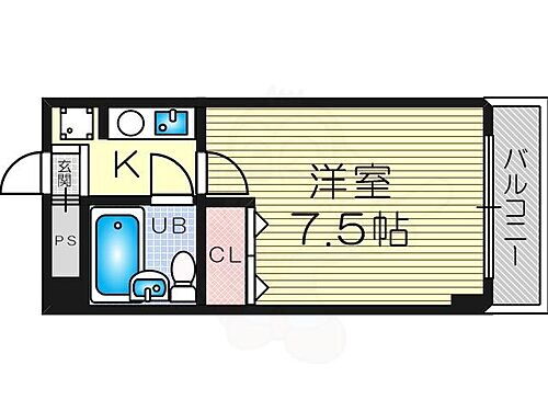 ＥＰＯ北野レジデンス 4階 1K 賃貸物件詳細
