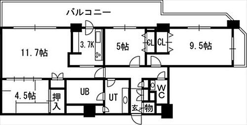 知事公館前タワーレジデンス 23階 3LDK 賃貸物件詳細