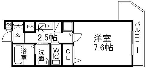 リーガルコート山本駅前 5階 1K 賃貸物件詳細