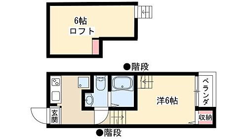 愛知県名古屋市西区枇杷島2丁目4-27 東枇杷島駅 1K アパート 賃貸物件詳細