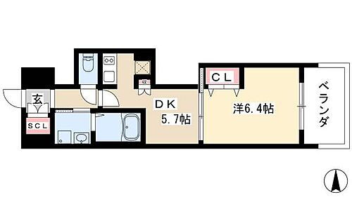 エステムプラザ名古屋駅前プライムタワー 3階 1DK 賃貸物件詳細