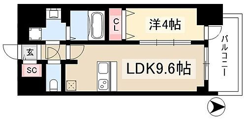 プレサンス今池駅前フェルディノ 5階 1LDK 賃貸物件詳細
