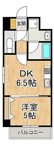 アール・ツー・コート 2階 1DK 賃貸物件詳細