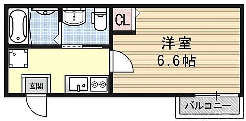 フラッティ花園ミンク 1階 1K 賃貸物件詳細