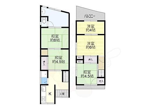 大阪府寝屋川市対馬江西町 寝屋川市駅 5K 一戸建て 賃貸物件詳細